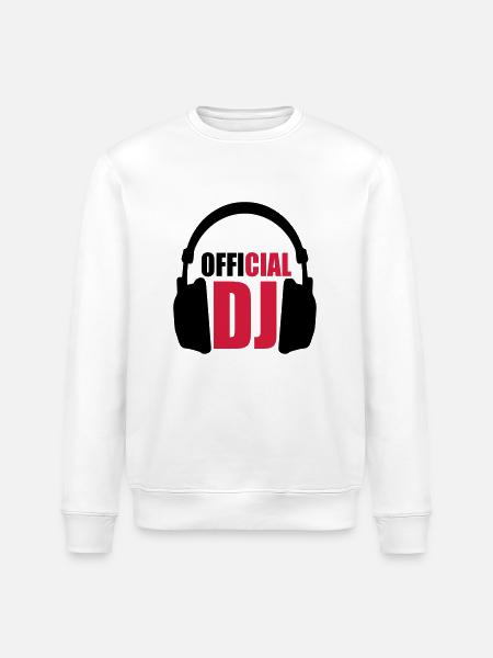 Official DJ - Stanley/Stella ROLLER Unisex Organic Sweatshirt - white