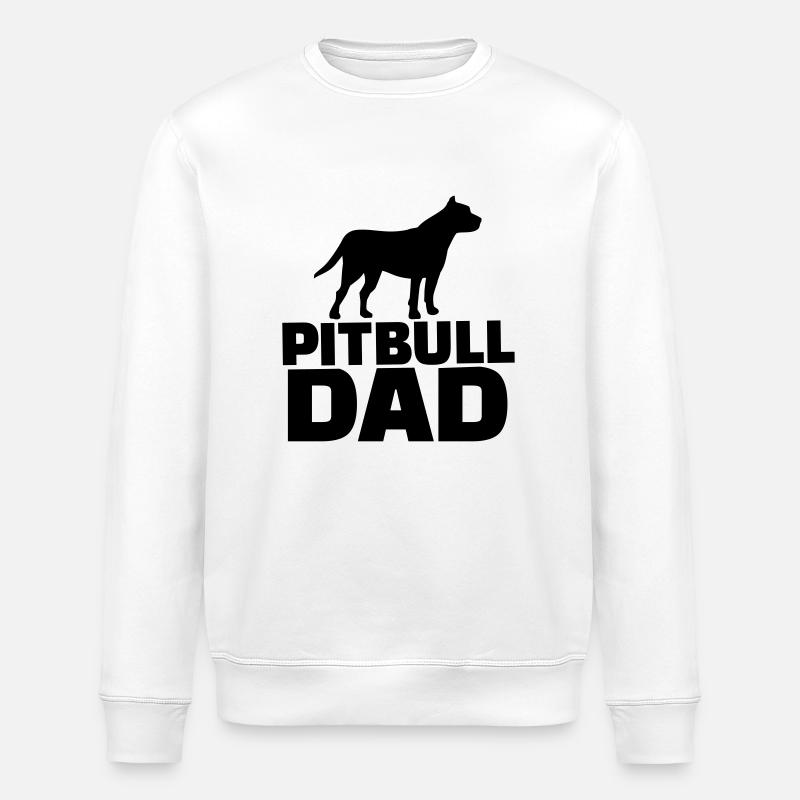 Pitbull Dad - Sweat bio ROLLER Stanley/Stella Unisexe - blanc
