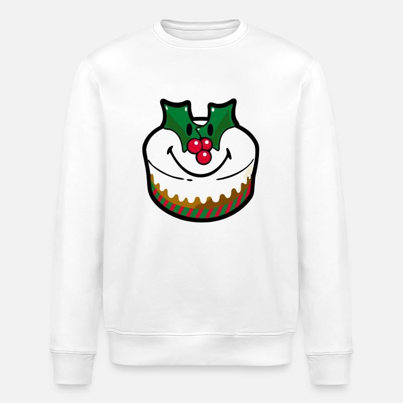 Smiley Cake Christmas - Sweat bio ROLLER Stanley/Stella Unisexe - blanc