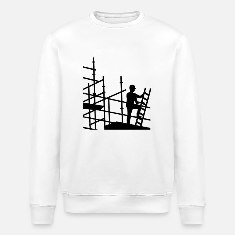 Scaffolder - Stanley/Stella ROLLER Unisex Organic Sweatshirt - white