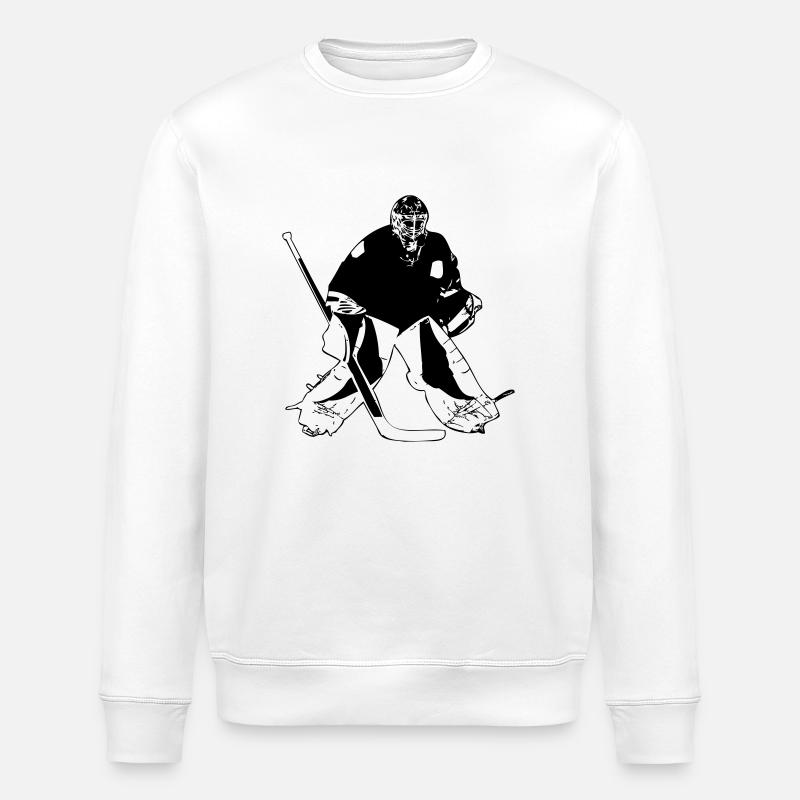 Hockey Keeper - Stanley/Stella Unisex Bio-Sweatshirt ROLLER - Weiß