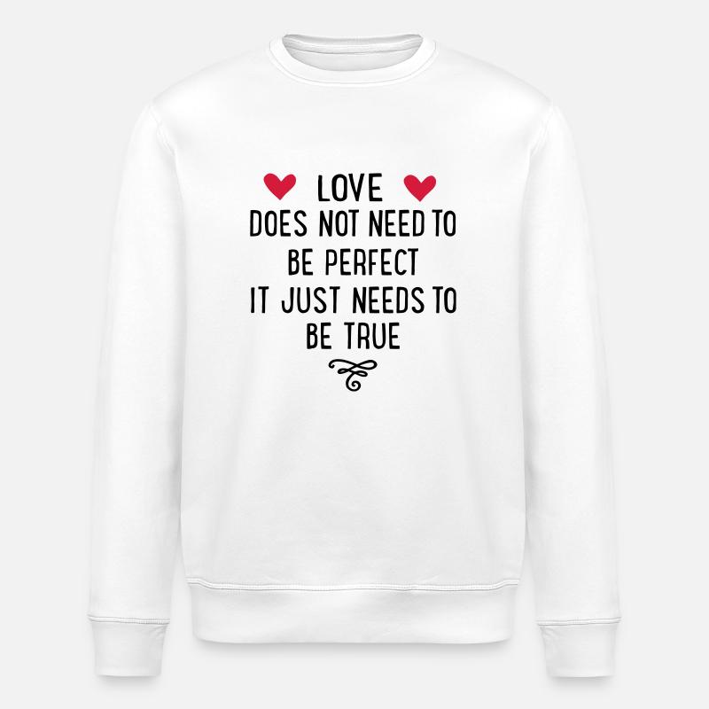 Liebe - Stanley/Stella Unisex Bio-Sweatshirt ROLLER - Weiß