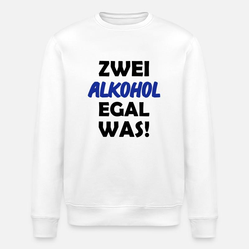 zwei_alkohol_1 - Stanley/Stella Unisex Bio-Sweatshirt ROLLER - Weiß