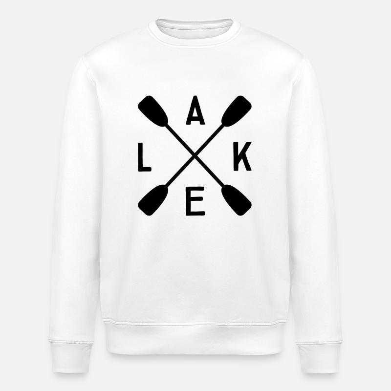 Lac Lake - Sweat bio ROLLER Stanley/Stella Unisexe - blanc