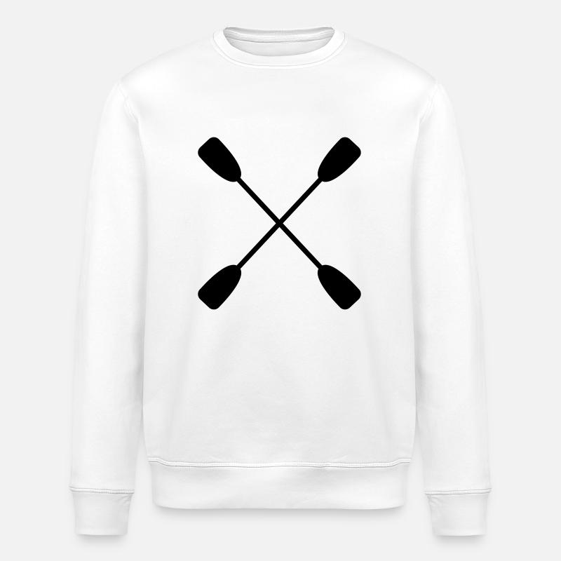 paddle - Stanley/Stella ROLLER Unisex Organic Sweatshirt - white