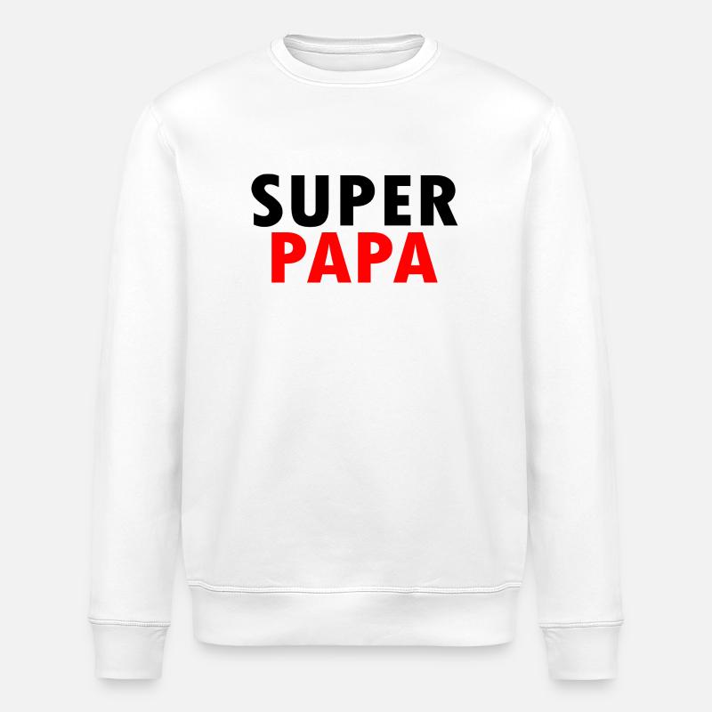 Superpapa - Sweat bio ROLLER Stanley/Stella Unisexe - blanc