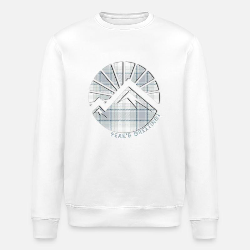 Winter - Berge - Stanley/Stella Unisex Bio-Sweatshirt ROLLER - Weiß