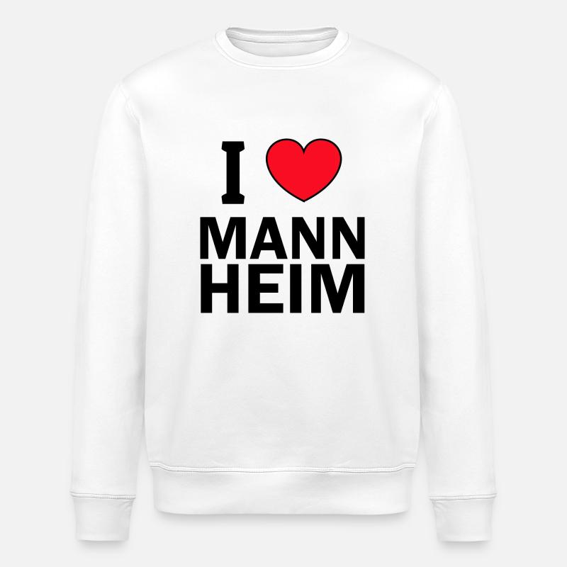Mannheim Monnem Mannheimat - Stanley/Stella Unisex Bio-Sweatshirt ROLLER - Weiß