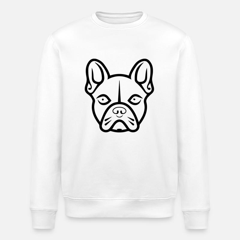 Bouledogue français - Sweat bio ROLLER Stanley/Stella Unisexe - blanc