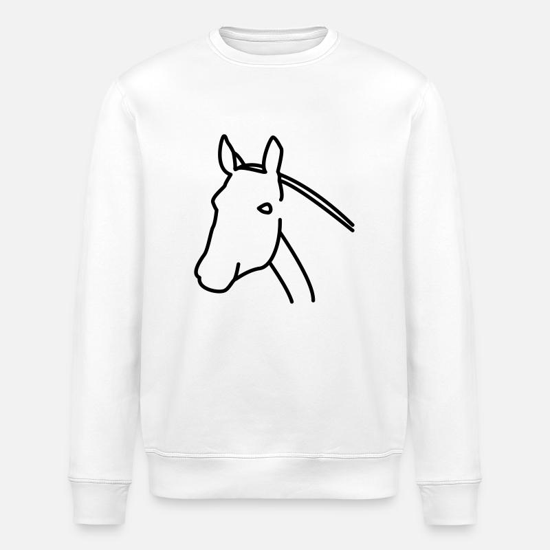 Cheval - Sweat bio ROLLER Stanley/Stella Unisexe - blanc