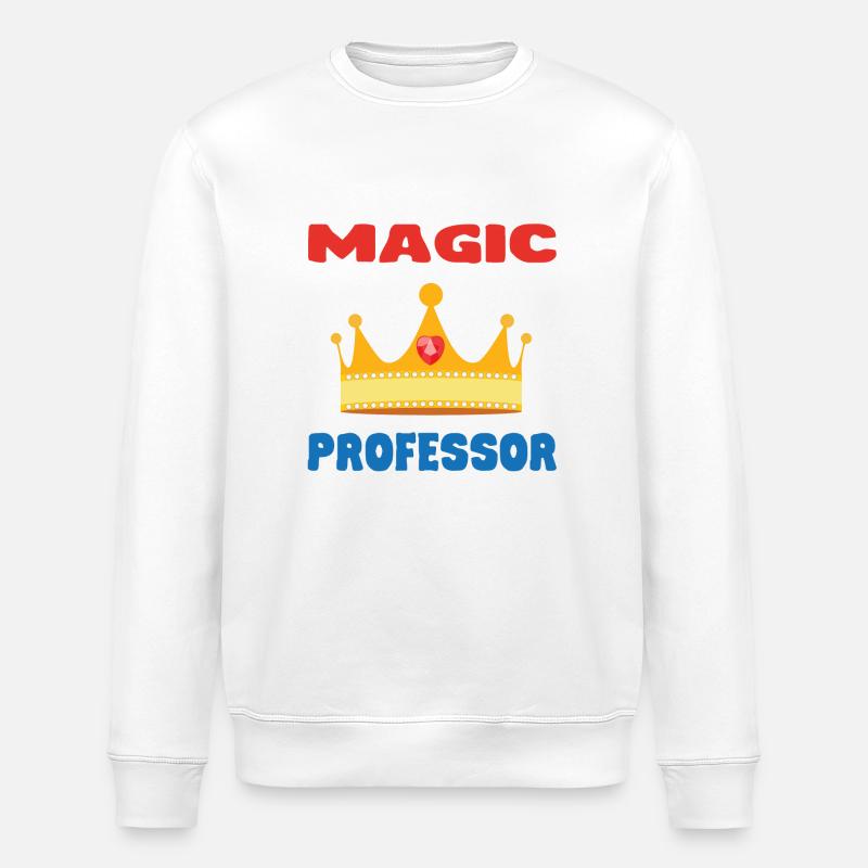 MAGIC PROFESSOR - Sweat bio ROLLER Stanley/Stella Unisexe - blanc