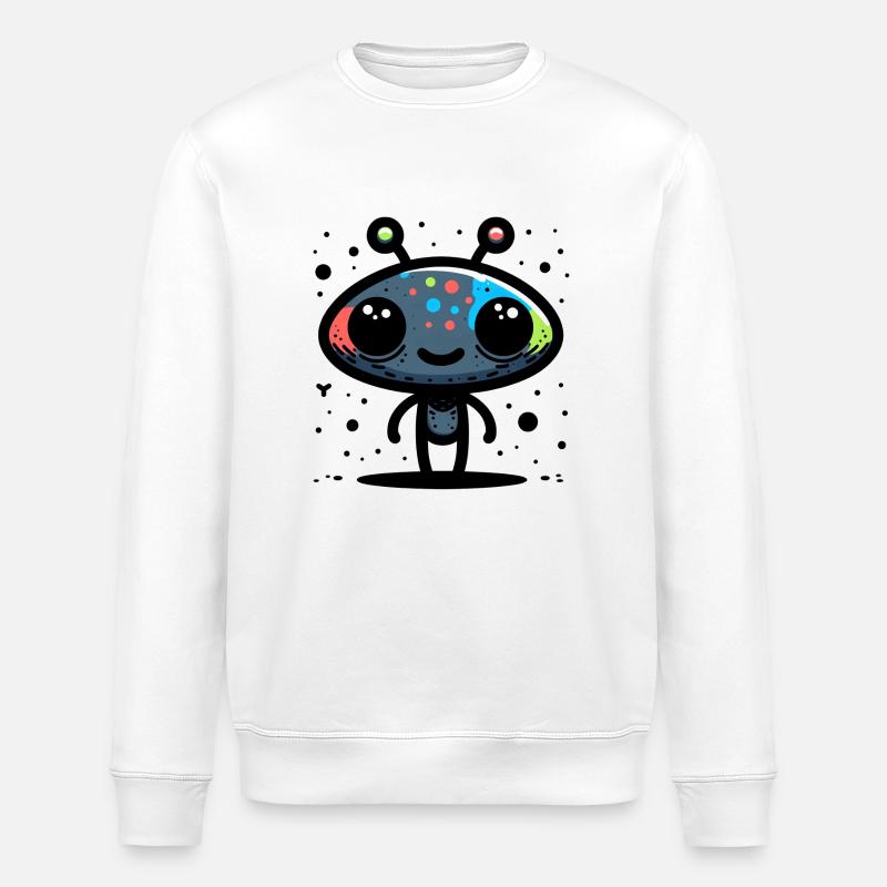 Alien Encounter - Stanley/Stella Unisex Bio-Sweatshirt ROLLER - Weiß