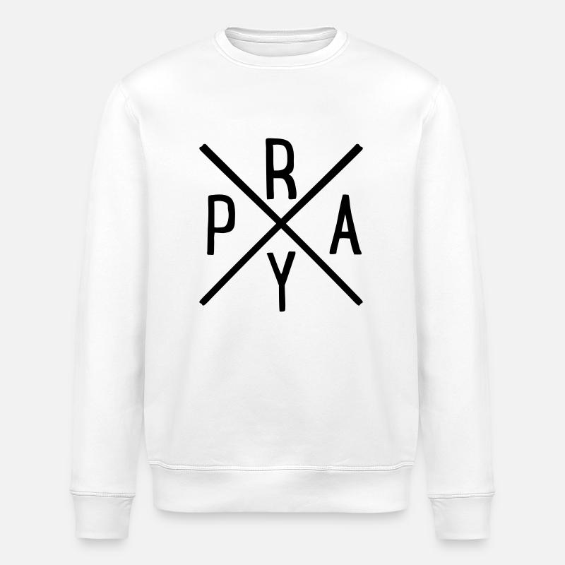 beten - Stanley/Stella Unisex Bio-Sweatshirt ROLLER - Weiß