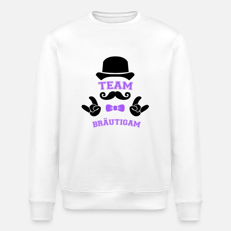 Équipe Groom - Sweat bio ROLLER Stanley/Stella Unisexe - blanc