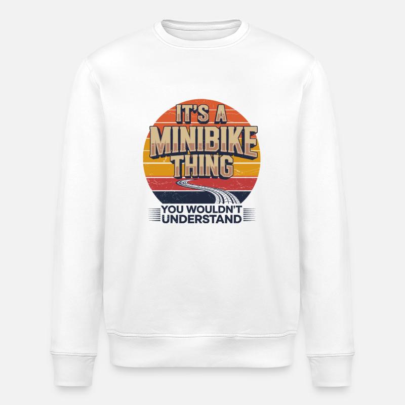 Faszination Minibike - Stanley/Stella Unisex Bio-Sweatshirt ROLLER - Weiß