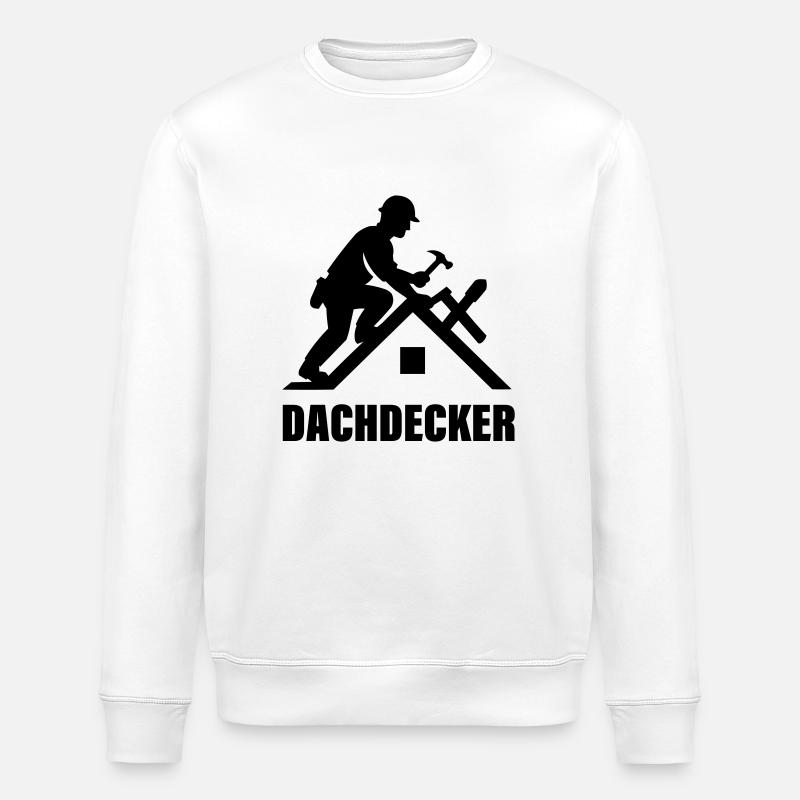 Dachdecker - Stanley/Stella Unisex Bio-Sweatshirt ROLLER - Weiß