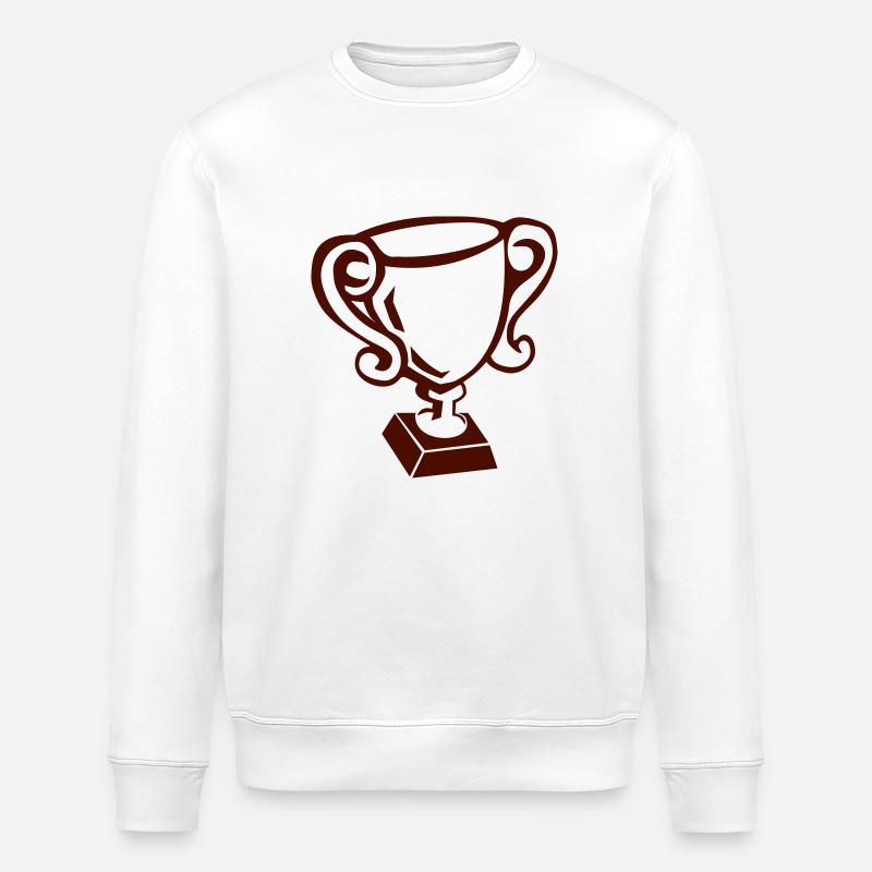 Cup - Trophy - Birthday - Stanley/Stella ROLLER Unisex Organic Sweatshirt - white