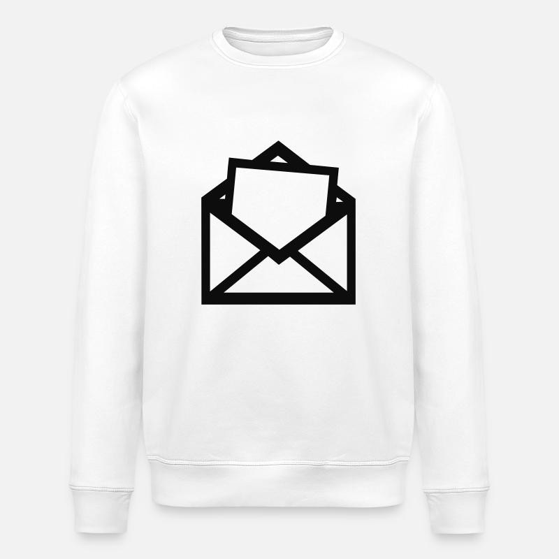 Bafouille - Lettre - Mail - Sweat bio ROLLER Stanley/Stella Unisexe - blanc