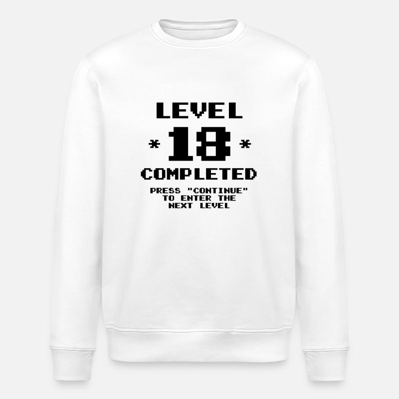 Stufe 18 Jahre alt - Stanley/Stella Unisex Bio-Sweatshirt ROLLER - Weiß
