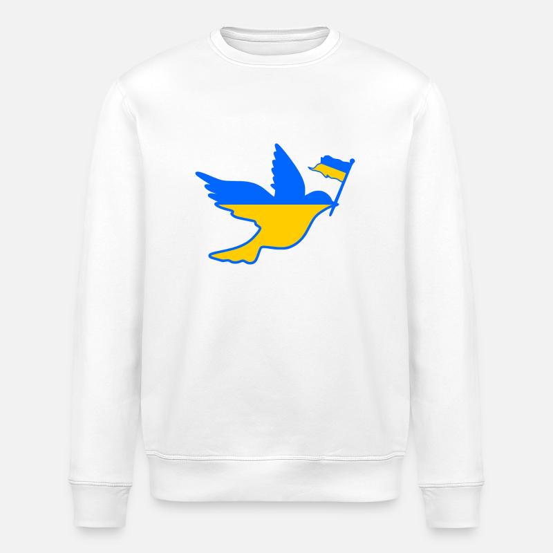 UKRAINE - Stanley/Stella Unisex Bio-Sweatshirt ROLLER - Weiß