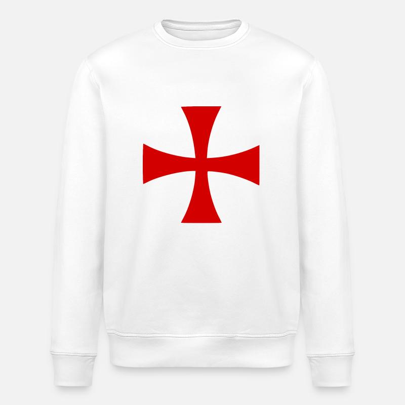 Jerusalem kreuz Jerusalemkreuz - Stanley/Stella Unisex Bio-Sweatshirt ROLLER - Weiß