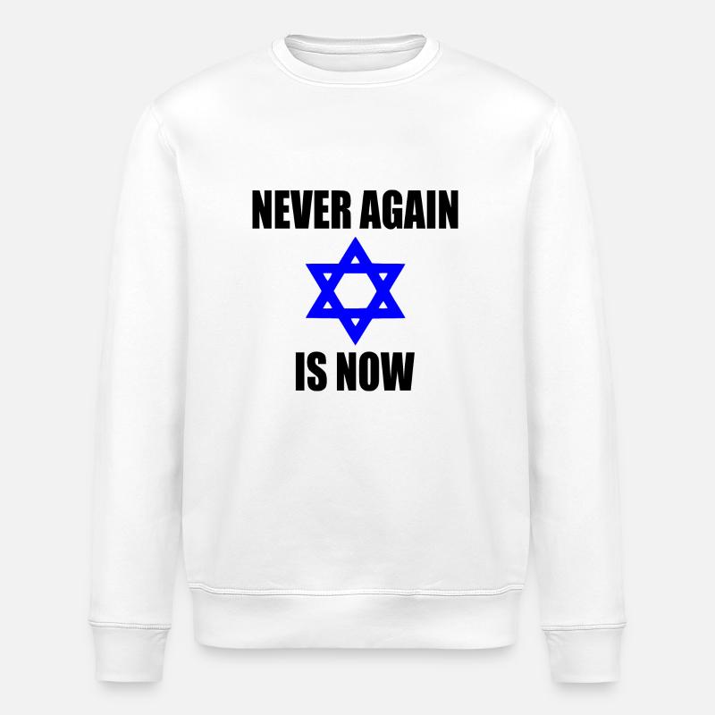 Never again is now - Stanley/Stella Unisex Bio-Sweatshirt ROLLER - Weiß