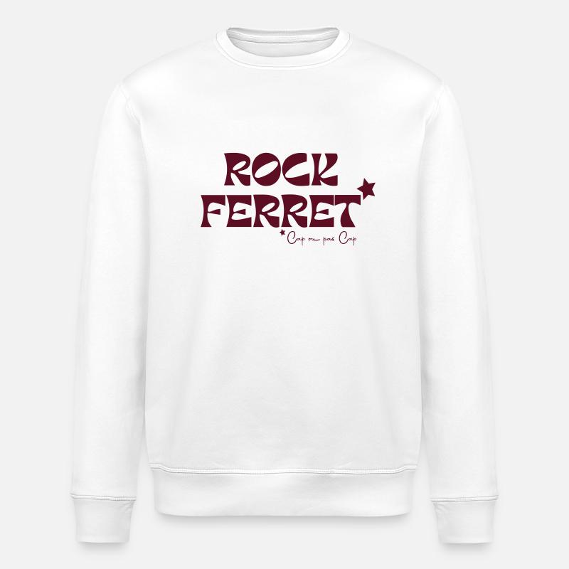 Rock Ferret - Sweat bio ROLLER Stanley/Stella Unisexe - blanc