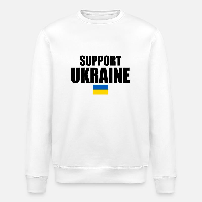 Support ukraine - Stanley/Stella Unisex Bio-Sweatshirt ROLLER - Weiß