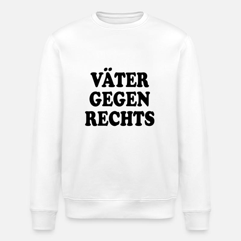 Väter gegen rechts - Stanley/Stella Unisex Bio-Sweatshirt ROLLER - Weiß