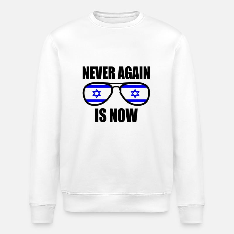 Never again is now - Stanley/Stella Unisex Bio-Sweatshirt ROLLER - Weiß
