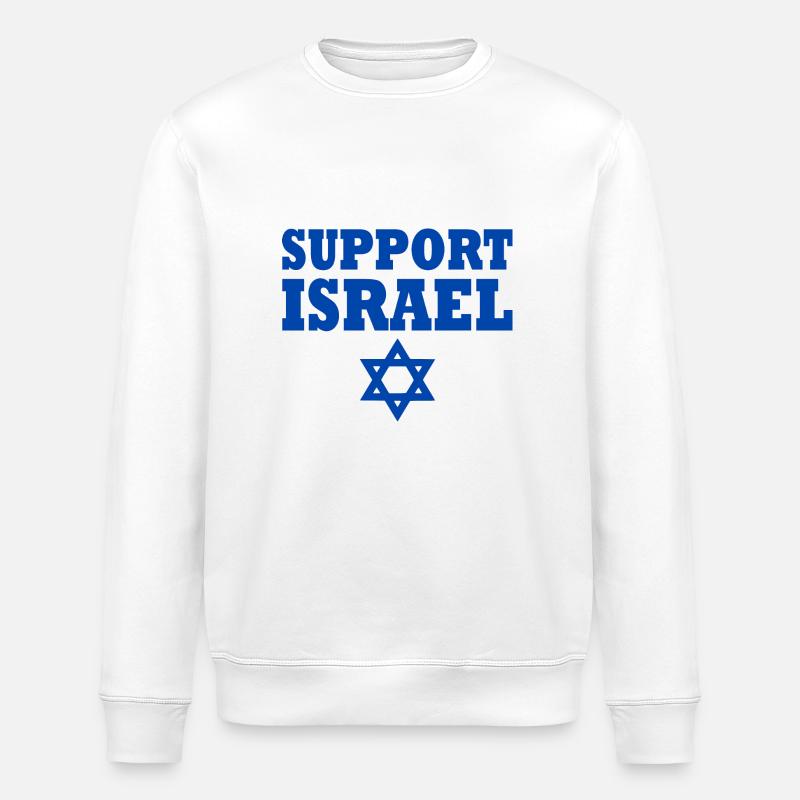 Support israel - Stanley/Stella Unisex Bio-Sweatshirt ROLLER - Weiß