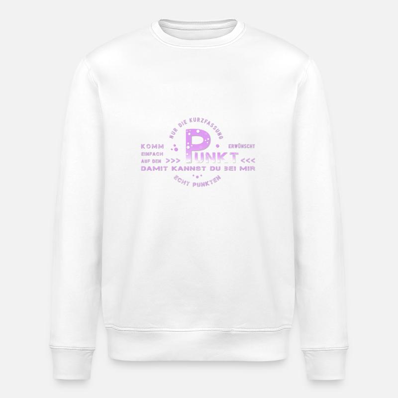 auf den Punkt - Stanley/Stella Unisex Bio-Sweatshirt ROLLER - Weiß