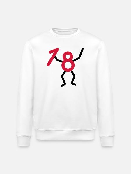 Endlich18! - Stanley/Stella ROLLER Unisex Organic Sweatshirt - white
