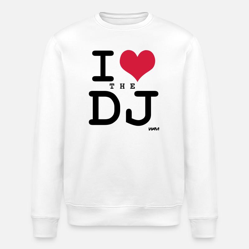 j'aime le dj par wam - Sweat bio ROLLER Stanley/Stella Unisexe - blanc