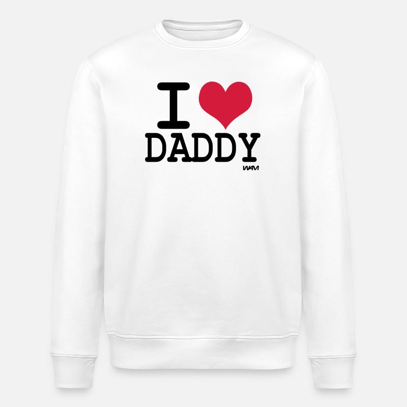 j'aime le papa par wam - Sweat bio ROLLER Stanley/Stella Unisexe - blanc