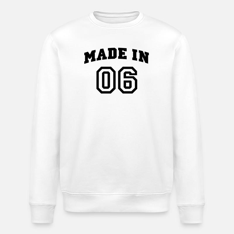 mp_madein06a - Stanley/Stella Unisex Bio-Sweatshirt ROLLER - Weiß
