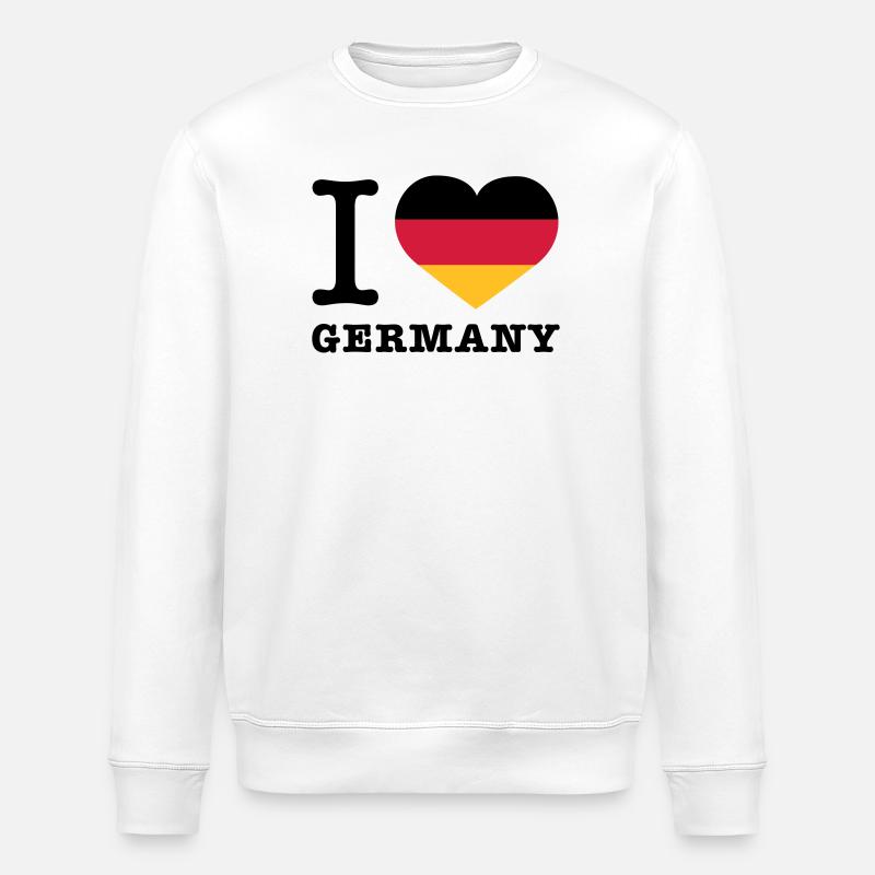 I love Germany - Stanley/Stella Unisex Bio-Sweatshirt ROLLER - Weiß