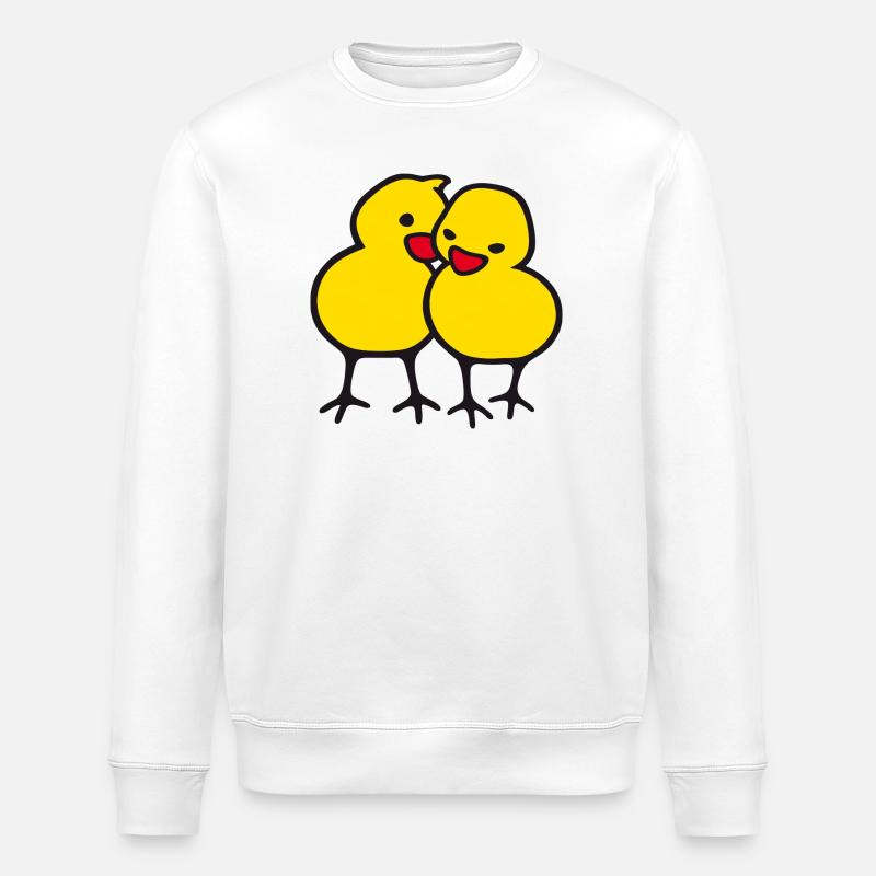 Chicks in Love (a) - Stanley/Stella Unisex Bio-Sweatshirt ROLLER - Weiß