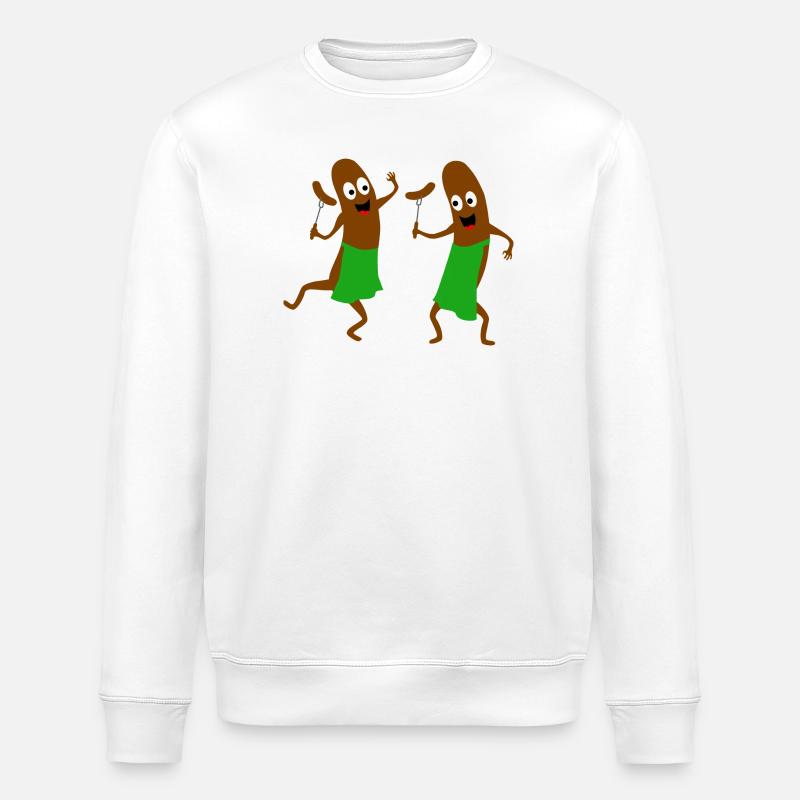 würstchen speise grillen - Stanley/Stella Unisex Bio-Sweatshirt ROLLER - Weiß