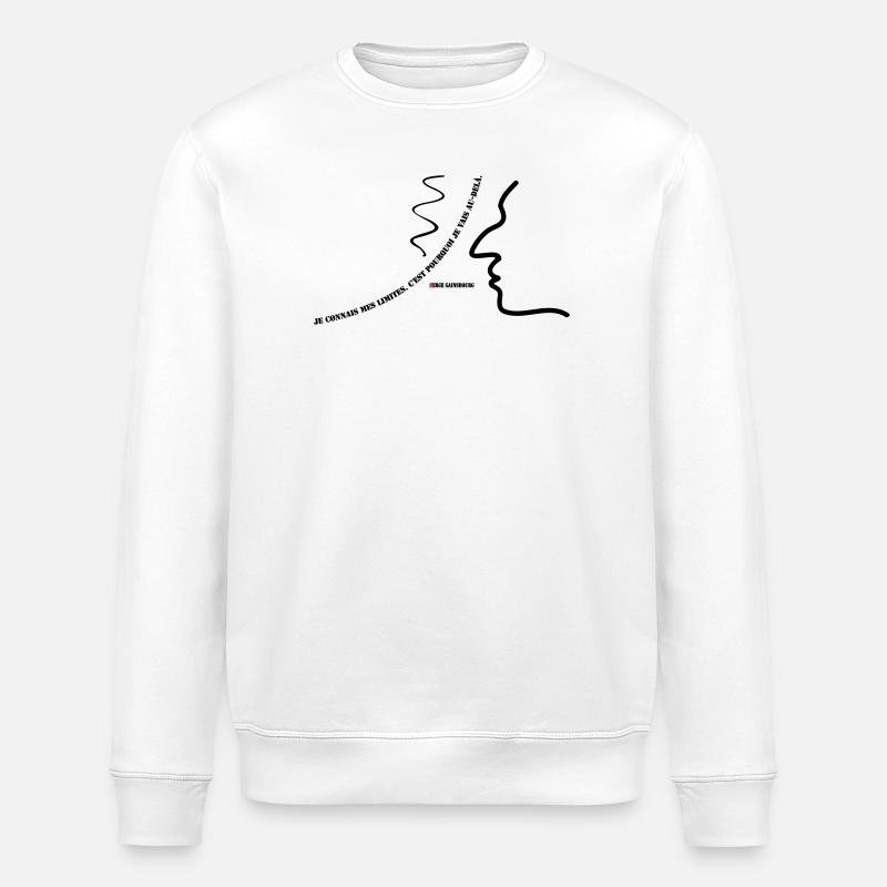 Citation de Gainsbourg - Sweat bio ROLLER Stanley/Stella Unisexe - blanc