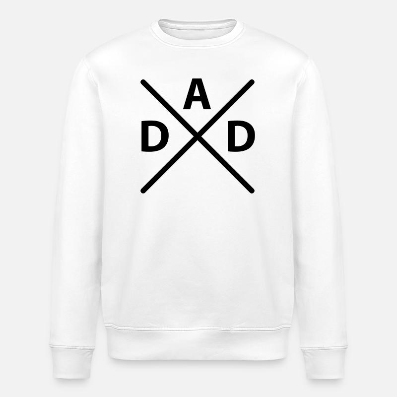 Dad Croix - Sweat bio ROLLER Stanley/Stella Unisexe - blanc