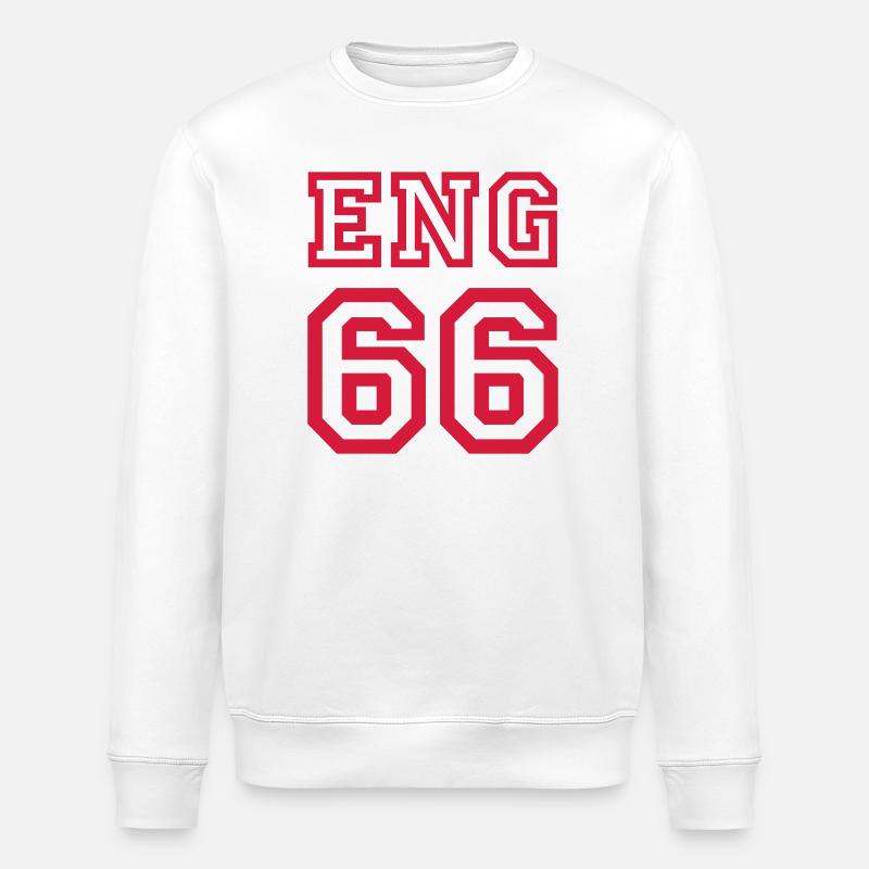 ANGLETERRE 1966 - Sweat bio ROLLER Stanley/Stella Unisexe - blanc