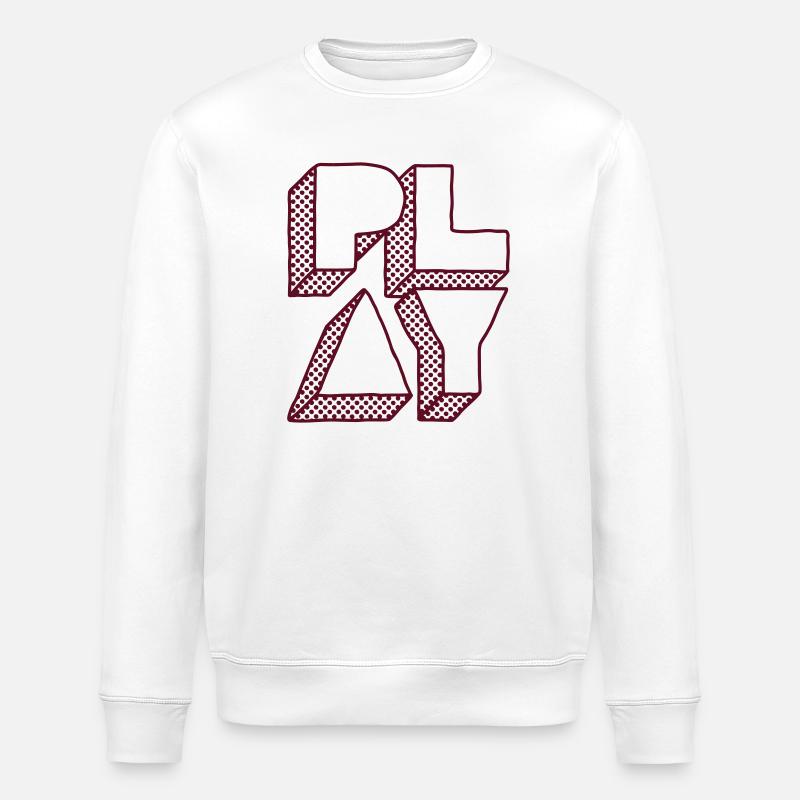 Press Play - Sweat bio ROLLER Stanley/Stella Unisexe - blanc