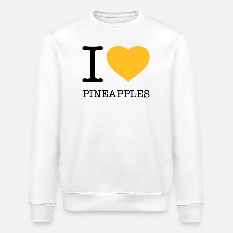 J’AIME LES ANANAS Ananas - Sweat bio ROLLER Stanley/Stella Unisexe - blanc