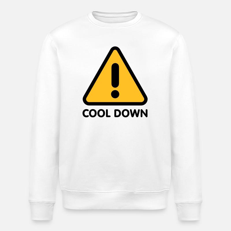 Cool down | Runter kommen - Stanley/Stella ROLLER Unisex Organic Sweatshirt - white
