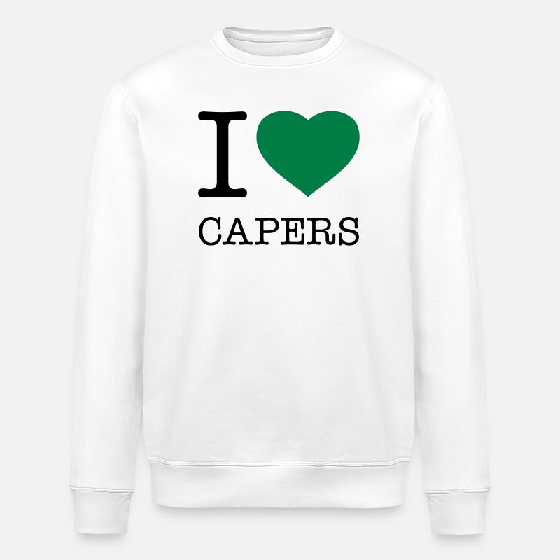 I LOVE CAPERS Kapern - Stanley/Stella Unisex Bio-Sweatshirt ROLLER - Weiß