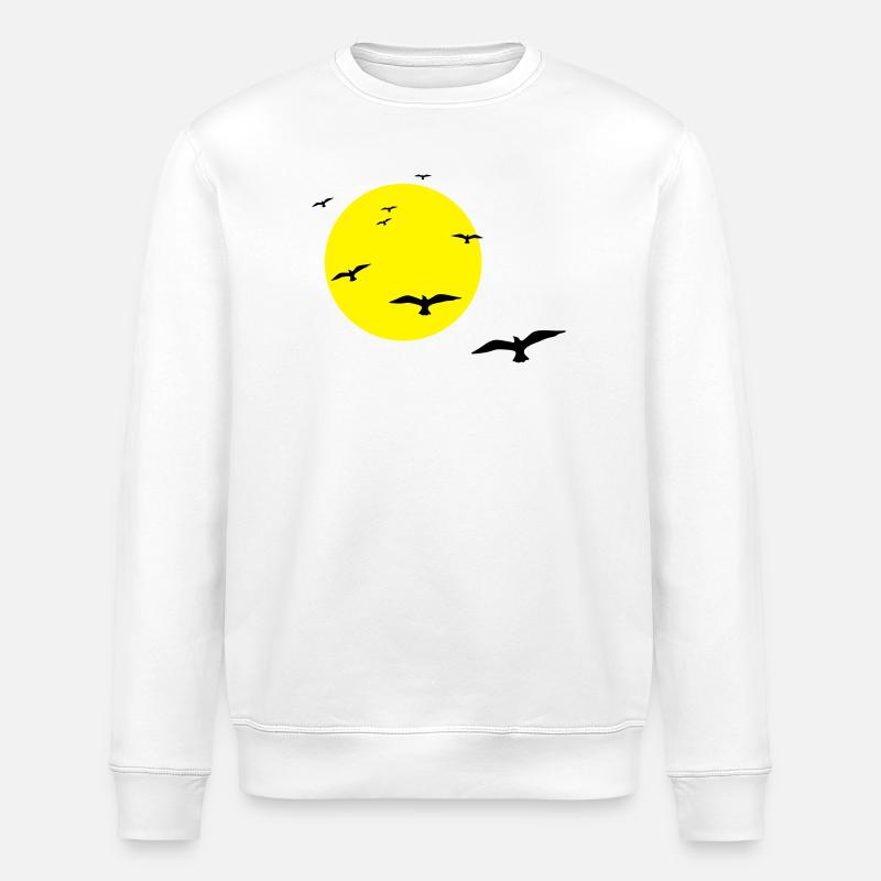 Abendflug - Stanley/Stella Unisex Bio-Sweatshirt ROLLER - Weiß
