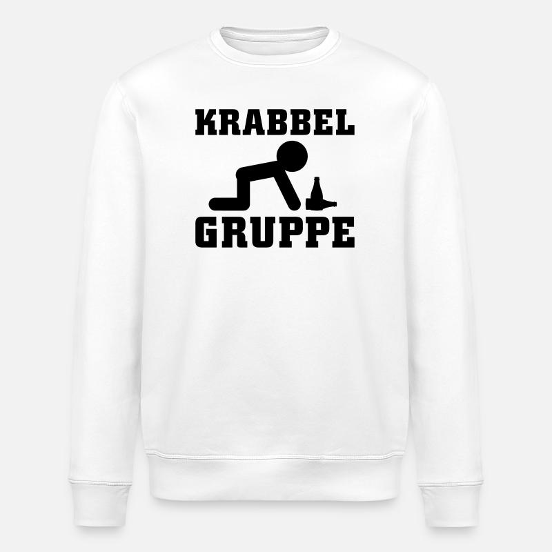 Krabbel Gruppe Alkohol - Stanley/Stella Unisex Bio-Sweatshirt ROLLER - Weiß