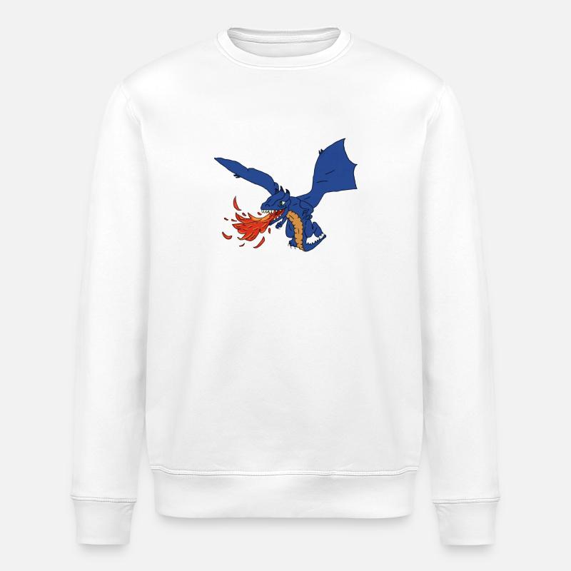 Drache - Stanley/Stella Unisex Bio-Sweatshirt ROLLER - Weiß