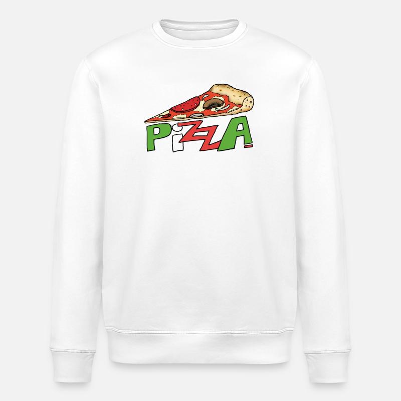 Pizza!! - Stanley/Stella Unisex Bio-Sweatshirt ROLLER - Weiß